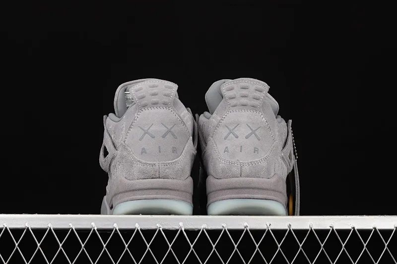 All categories Air Jordan Jordan series basketball shoes Air Jordan 4 G version Kaws x Air Jordan 4 Black AJ4 Luminous suede gray limited edition 930155-003